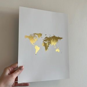 White & Gold Foil Print - 8.5 x 11